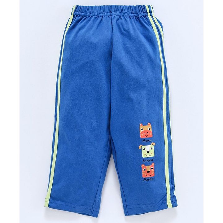 royal blue brand track pants
