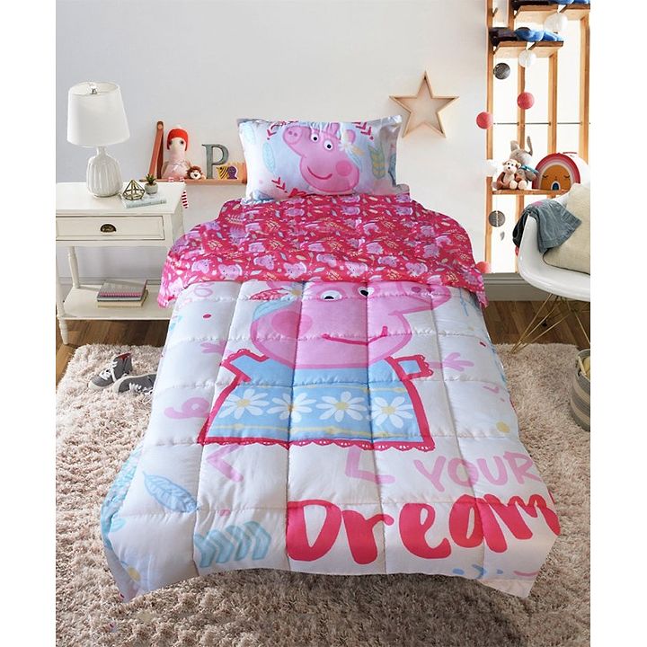 Pace Peppa Pig Follow Your Dreams Single Bed Comforter Pink Online