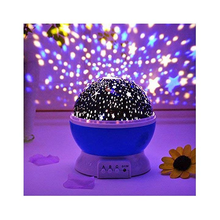 Skylofts Star Light Rotating Projector Lamp With Colors And 360 Degree Moon Purple Info