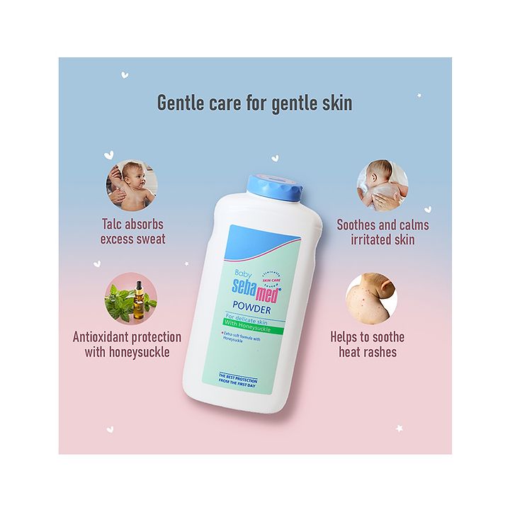 sebamed baby powder honeysuckle