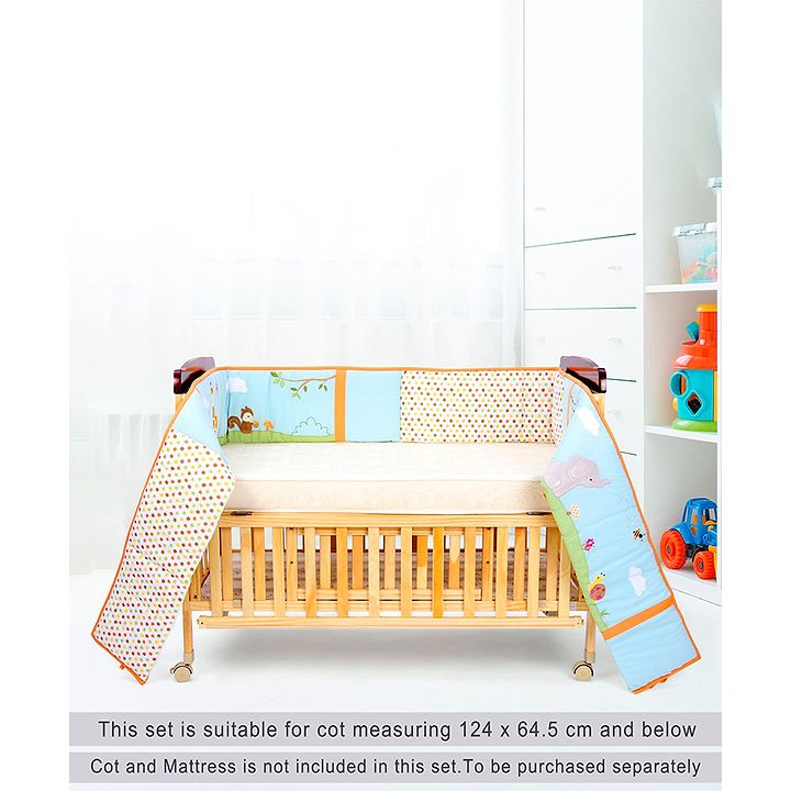 Babyhug Premium Cotton Crib Bumper Regular Jungle Theme Online In