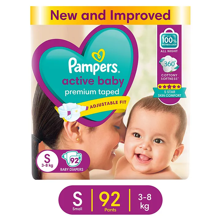 Buy Pampers Active Baby Diaper Xl 16 Pcs Pouch Online at the Best Price of  Rs 380 - bigbasket