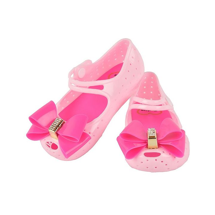 pink jelly shoes