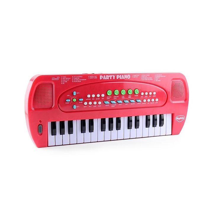 red toy piano