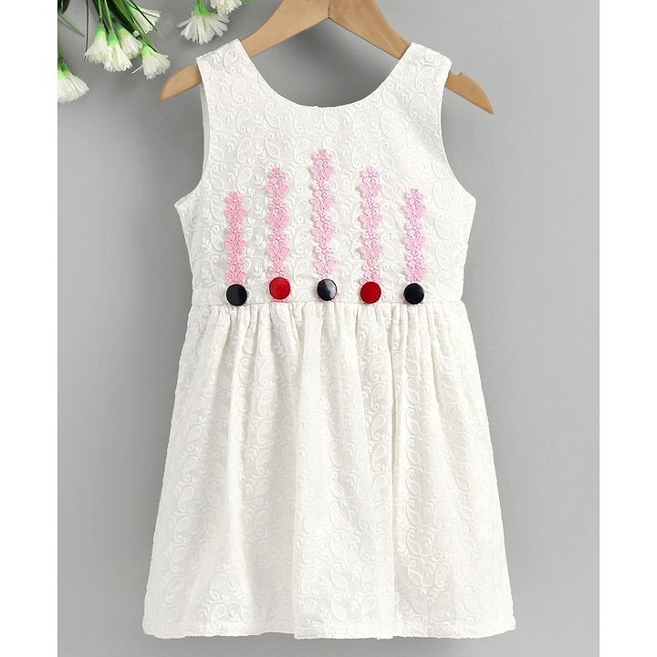 embroidered a line dress