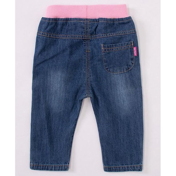 star embroidered jeans