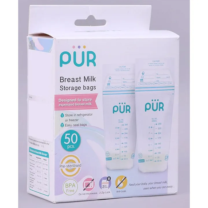 Vcool Breastmilk Storage Bags Breast Milk Storing Bags 180ml6oz Capacity  Presterilized Bpa Free Zipper Seal Leakproof For Breastfeeding With Stick   Fruugo IN