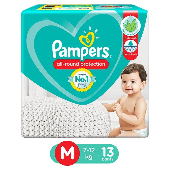 Pampers Premium Care Pants, Medium size baby diapers (M), 162 Count,  Softest ever Pampers pants Online in India, Buy at Best Price from FirstCry.com  - 3019379