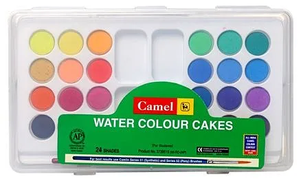 Camel Artist Water Colour Cake Set - Pack of 24 (Blue) : Amazon.in: Home &  Kitchen