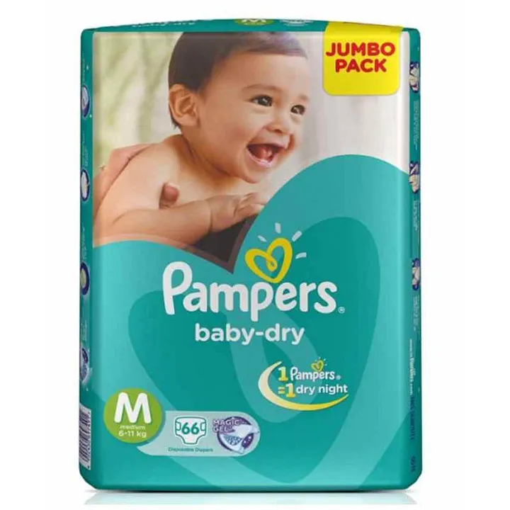 Pampers Taped Diapers Medium (MD) 66 count Online in India, Buy at Best  Price from Firstcry.com - 458333