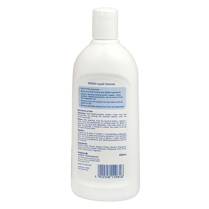 pigeon bottle liquid cleanser