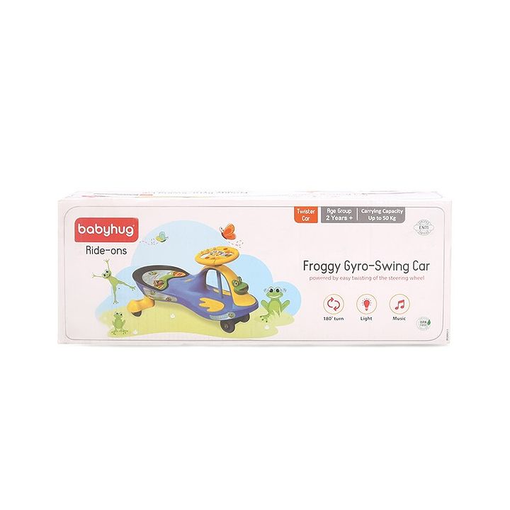 babyhug froggy gyro swing car