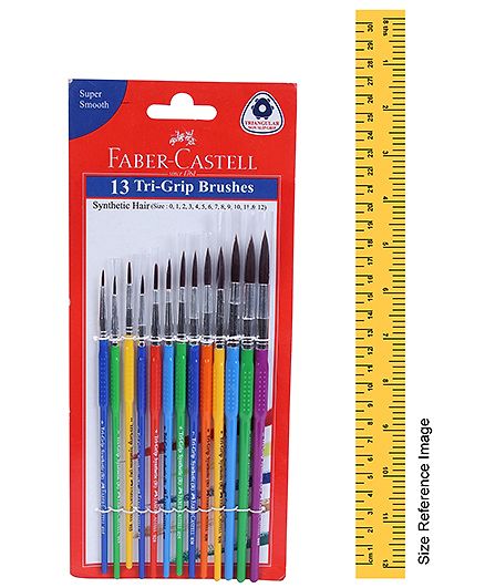 Synth Hair Round Faber Castell Paint Brush Size-3 Pack of 10