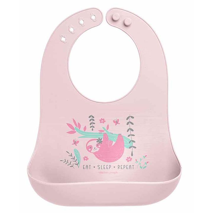 pink silicone bib