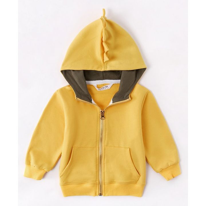 yellow sweat jacket