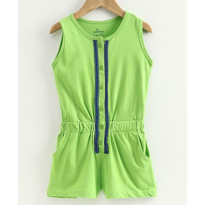 green colour jumpsuit