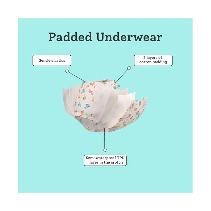 Buy SuperBottoms Padded Underwear  Potty Training Pants For Babies  Toddlers Kids 100 Cotton Semi Waterproof Pull Up Trainers For Girls  and Boys Size 1 Explorer Online at Best Price of Rs 749  bigbasket