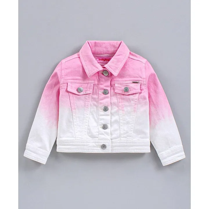 Women Denim Jacket Light Pink Color