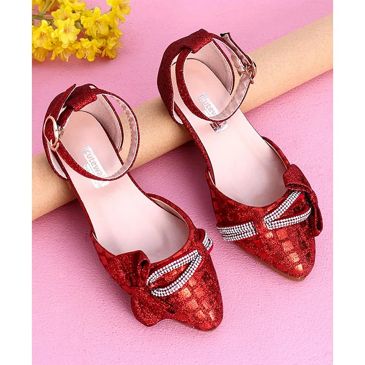 Women's High Heels Red Shoes, Women's Partywear Shoes