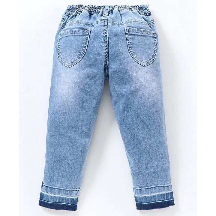 Buy Tiacham Toddler Baby Girl Jeans Casual High Waisted Wide Leg Pant  Straight Denim Jean Trousers Baggy Blue 23T at Amazonin