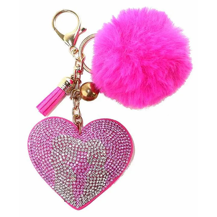 Disney Heart Shaped Keychain For Girls - Pink [+info]