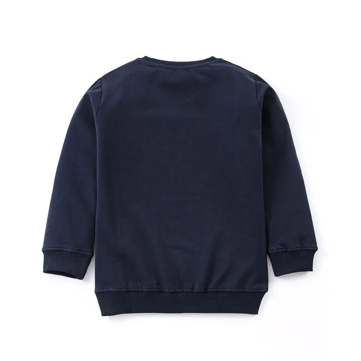 Buy Grab It Full Sleeves Sweatshirt Text Print Navy Blue for Girls  (12-24Months) Online in India, Shop at  - 9798110
