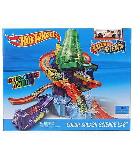 hot wheels colour splash science lab