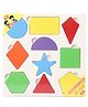 Anindita Wooden Shape Sorting Board Puzzle with Thumbcuts Multicolor - 10 Pieces
