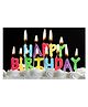 Shopping Time Happy Birthday Candles Multicolour - Pack of 13 Pieces