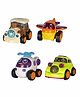 VGRASSP Mini Racing Friction Toys Pack of 4 (Colour May Vary)