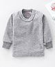 Mom's pet Full Sleeves Solid Colour Thermal Tee - Light Grey