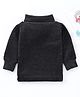 Mom's pet Full Sleeves Solid Thermal Tee - Dark Grey