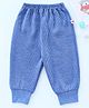 Mom's pet Full Length Self Striped Thermal Pants - Blue