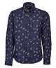 Indian Terrain Full Sleeves Printed Shirt - Blue