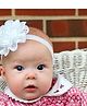 Akinos Kids Pretty Flower Headband - White
