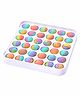 FunBlast Square Shape Pop Bubble Stress Relieving Silicone Pop It Fidget Toy (Colour May Vary)