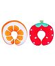 Ole Baby Horseshoe Shape Neck Pillow Pack of 2 - Orange Red