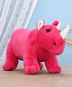Edu Kids Toys Rhino Soft Toy Pink - Length 20 cm