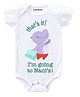 KNITROOT Going To Nani Print Short Sleeves Onesie - White
