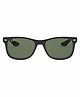 RAY-BAN Junior New Wayfarer Unisex Sunglass With Black Frame & Green Lens