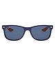 RAY-BAN Junior New Wayfarer Unisex Sunglass With Blue Frame & Blue Lens