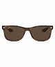 RAY-BAN Junior New Wayfarer Unisex Sunglass With Havana Frame & Brown Lens