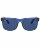 Ray-Ban Junior Sunglasses Sunglass With Blue Frame & Dark Blue Lens