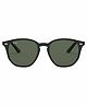 Ray-Ban Junior Sunglasses Unisex Sunglass With Black Frame & Green Lens