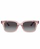 Ray-Ban Junior Sunglasses Unisex Sunglass With Pink Frame & Light Grey Gradient Dark Grey Lens