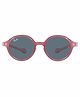 RAY-BAN Junior Sunglasses Unisex Sunglass With Purple/Reddish Frame & Dark Grey Lens