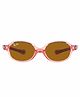 RAY-BAN Junior Sunglasses Unisex Sunglass With Red Frame & Brown Lens
