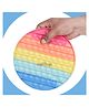 Fiddlerz Round Shape Pop Bubble Stress Relieving Silicone Pop It Fidget Toy - Multicolour