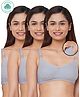 Inner Sense Organic Antimicrobial Soft Feeding Bra Pack Of 3 - Grey