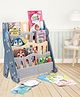 4 Shelf Multipurpose Space Shape Book Shelf For Children - Blue